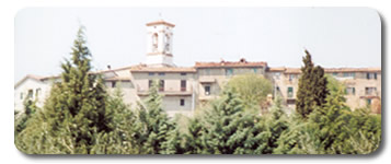 Scorcio di Villa Pitignano dall'alto